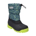 CMP Zimowe buty Sneewy Snow Boot (pokrowiec jest wodoodporny) niebiesko-zielony dziecięcy